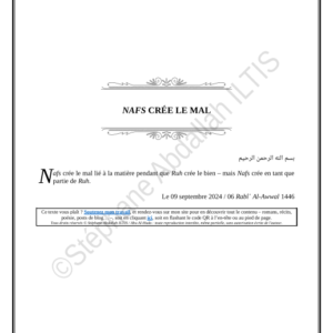 NAFS CRÉE LE MAL (PDF)