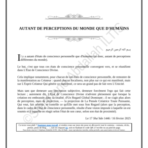AUTANT DE PERCEPTIONS DU MONDE QUE D'HUMAINS (PDF)
