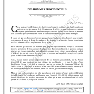 DES HOMMES PROVIDENTIELS (PDF)