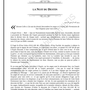 LA NUIT DU DESTIN (PDF)