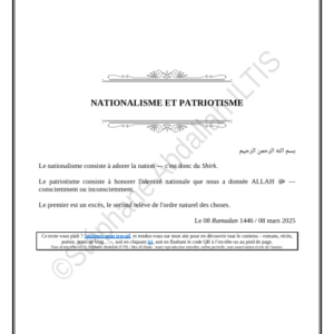 NATIONALISME ET PATRIOTISME (PDF)