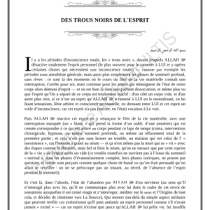 DES TROUS NOIRS DE L'ESPRIT (PDF)
