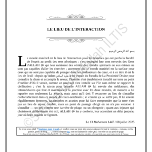 LE LIEU DE L'INTERACTION (PDF)