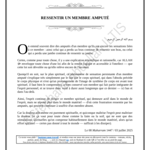 RESSENTIR UN MEMBRE AMPUTÉ (PDF)