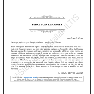 PERCEVOIR LES ANGES (PDF)