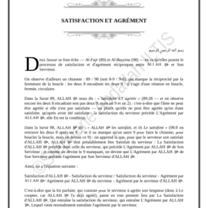 SATISFACTION ET AGRÉMENT (PDF)