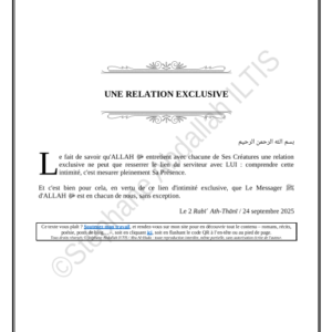 UNE RELATION EXCLUSIVE (PDF)