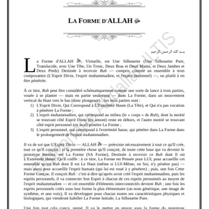 LA FORME D'ALLAH ﷻ (PDF)