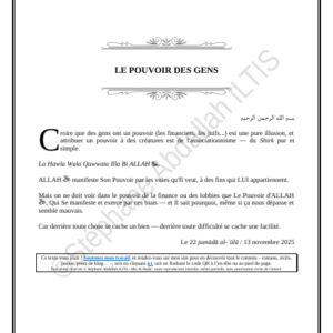 LE POUVOIR DES GENS (PDF)