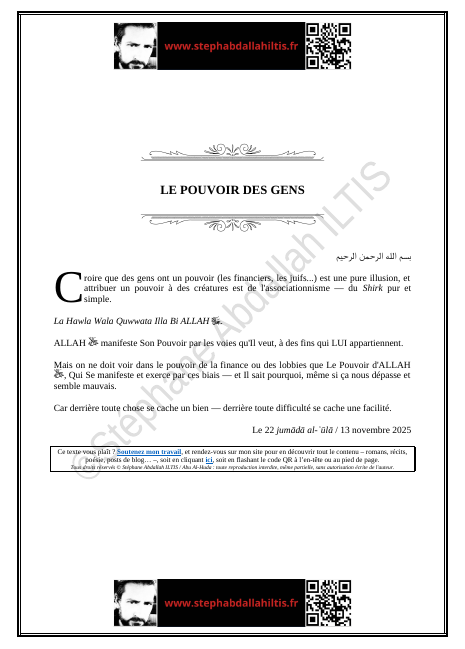 LE POUVOIR DES GENS (PDF)