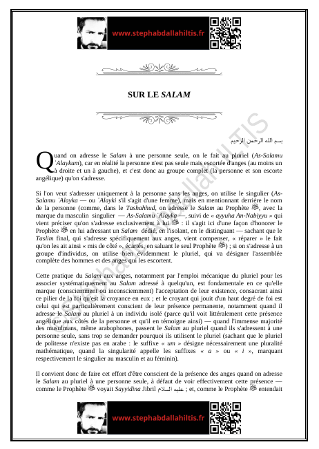 SUR LE SALAM (PDF)
