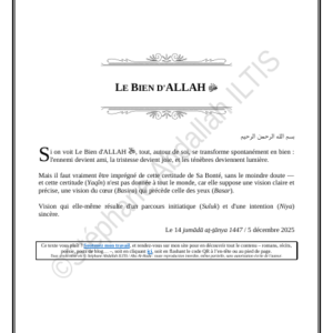 LE BIEN D'ALLAH ﷻ (PDF)