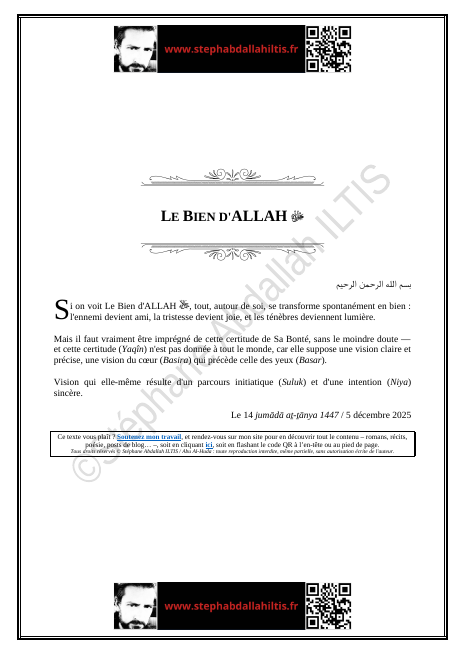 LE BIEN D'ALLAH ﷻ (PDF)