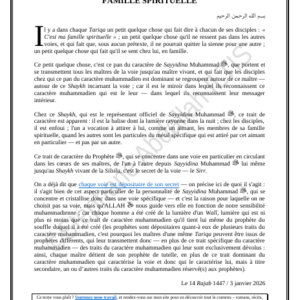 FAMILLE SPIRITUELLE (PDF)