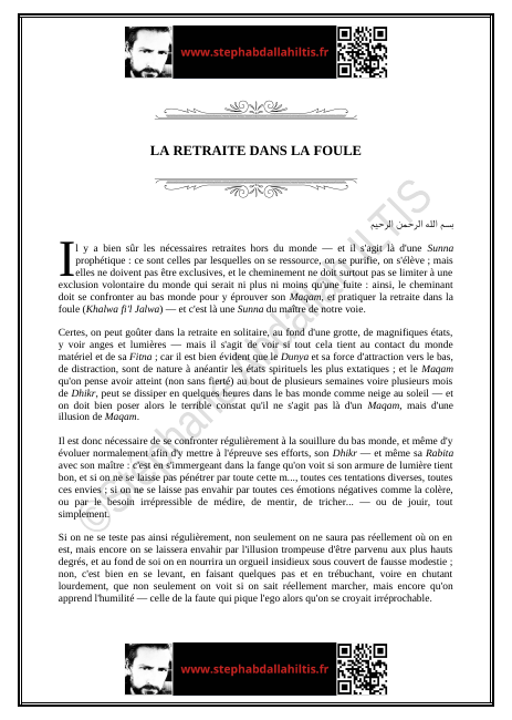 LA RETRAITE DANS LA FOULE (PDF)