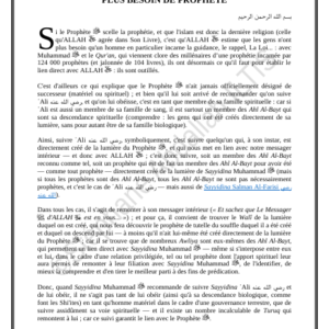 PLUS BESOIN DE PROPHÈTE (PDF)