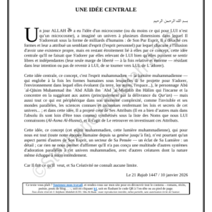 UNE IDÉE CENTRALE (PDF)