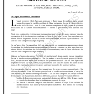 POINT LEXICAL : MISE À JOUR (PDF)