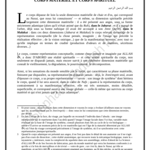 CORPS MATÉRIEL ET CORPS SPIRITUEL (PDF)
