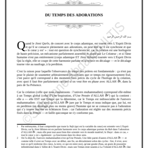 DU TEMPS DES ADORATIONS (PDF)