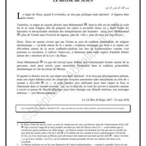 LE RÈGNE DE JÉSUS (PDF)