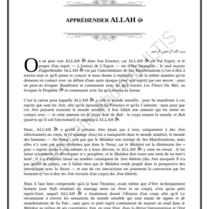 APPRÉHENDER ALLAH ﷻ (PDF)