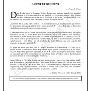 ORIENT ET OCCIDENT (PDF)