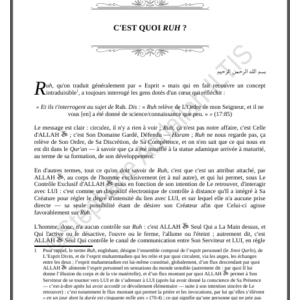 C'EST QUOI RUH ? (PDF)