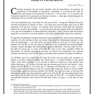 VRAIE ET FAUSSE BONTÉ (PDF)